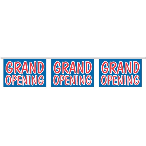 grand opening signs in a row