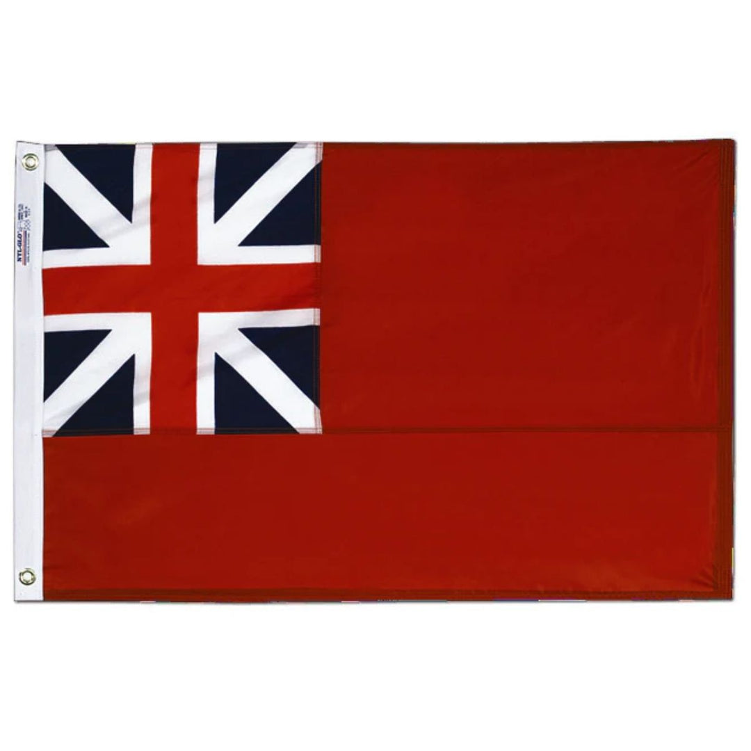 British red banner flag design