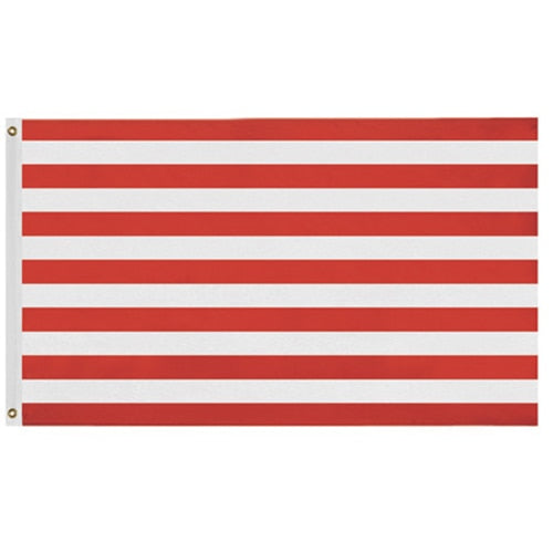 red and white striped flag
