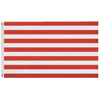 red and white striped flag