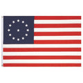 Betsy Ross flag with 13 stripes
