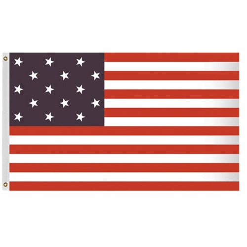 United States flag with stars strip