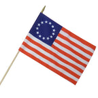 12" x 18" Polyester Betsy Ross Mounted Flag