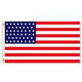 USA flag with red and white stripes