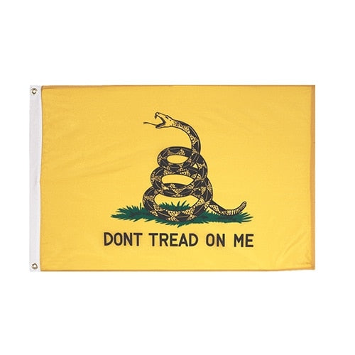 dont tread on me flag with snake