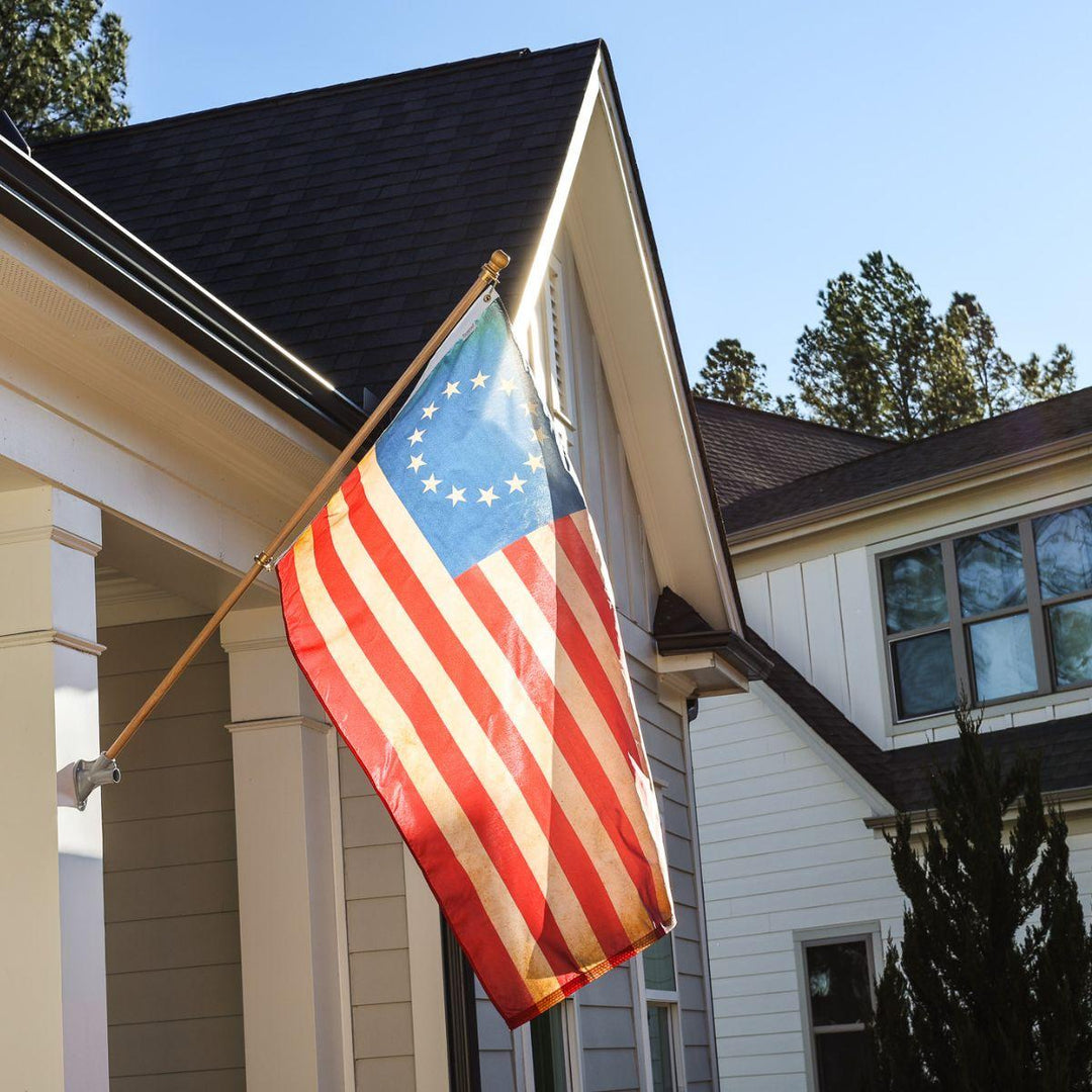 betsy ross stained flag