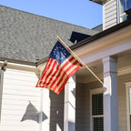 Stained Betsy ross flag full view