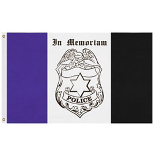 police memorial flag design