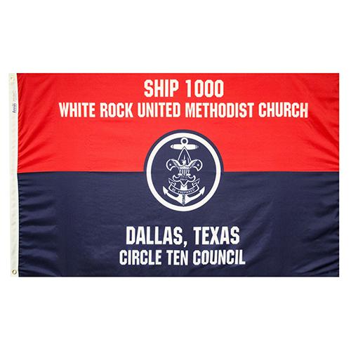 Sea Scout Flag - 3' X 5' Nylon
