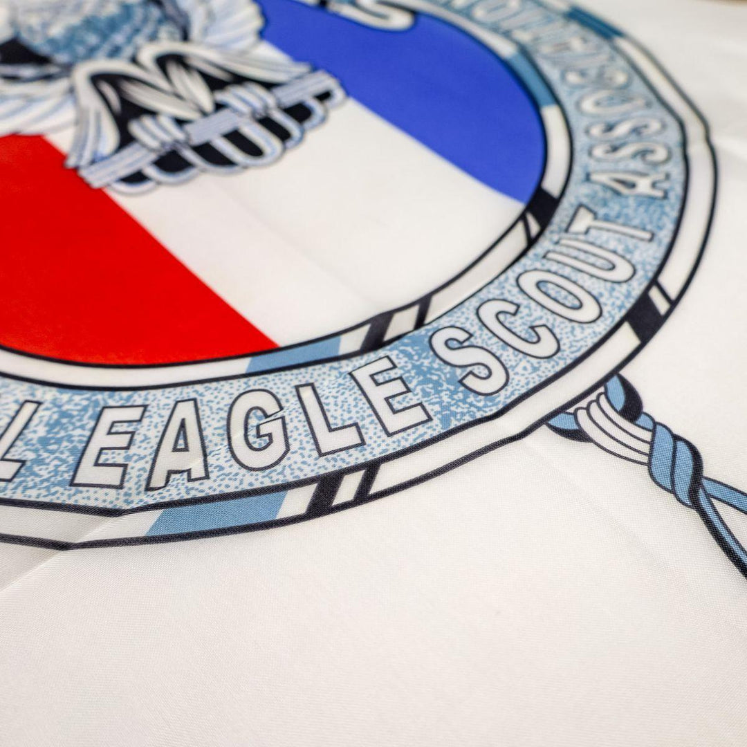NESA flag fabric close up