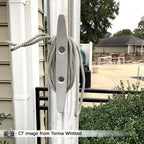Aluminum flagpole cleats