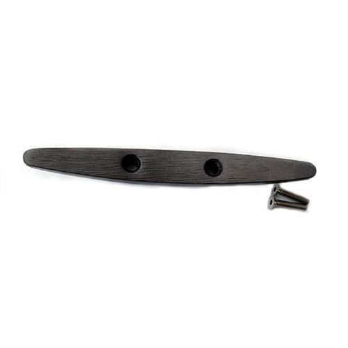 Aluminum flagpole cleat - side