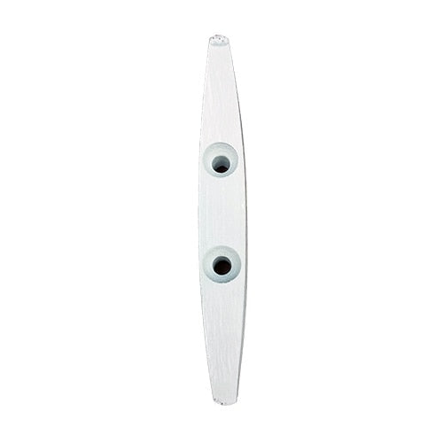 White aluminum flagpole cleat