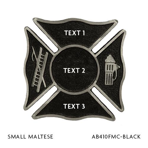 Black Custom Grave Markers Fire dep