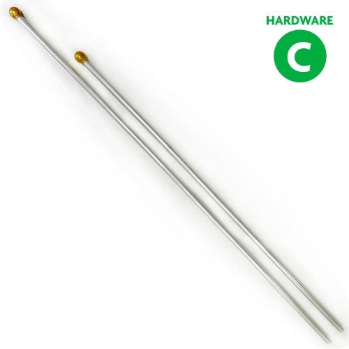crochet hooks with gold tips