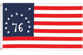 historic flag with 76 stars stripes
