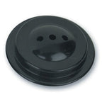 black plastic button with holes