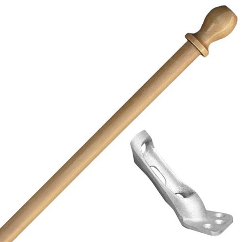 curtain rod and mounting bracket