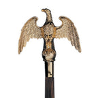 eagle top cane handle in gold