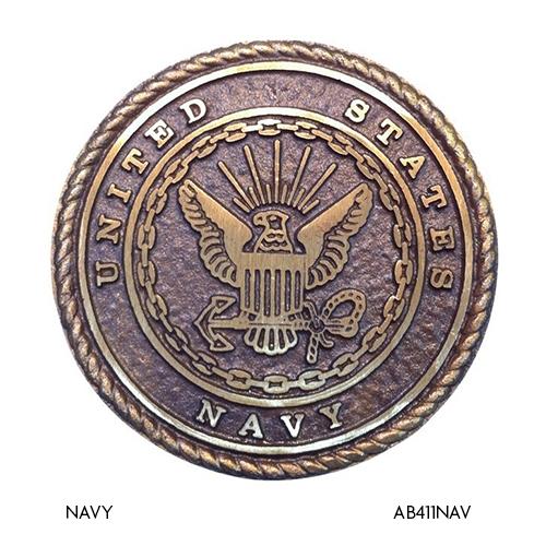 US Navy seal emblem bronze design