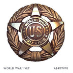 World War 1 Vet bronze grave marker