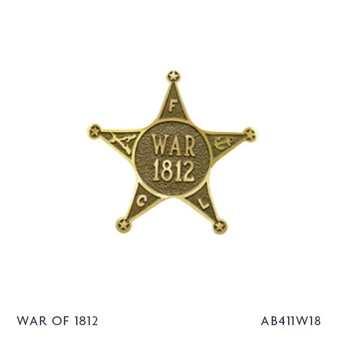 War of 1812 Vet Bronze Grave Marker