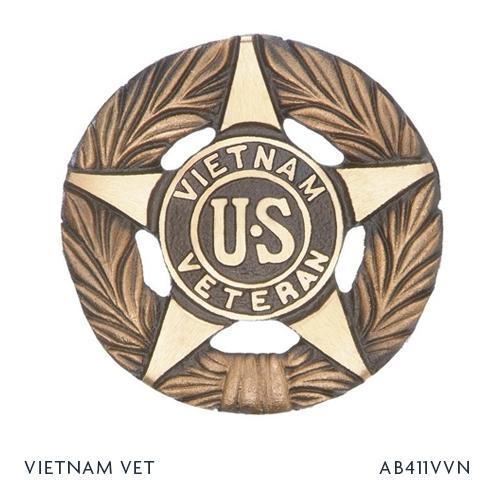 Vietnam War Vet Bronze Grave Marker