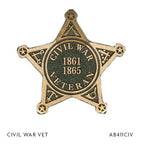 Civil War Vet Bronze Grave Marker
