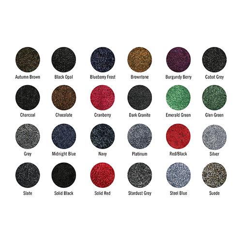 Color swatches in various shades