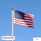 American flag on a flagpole