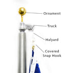 flagpole components diagram