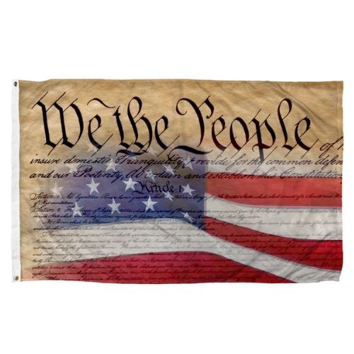 Brown Nylon Constitution Flag
