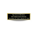 Sgt Carol McAdoo nameplate tribute