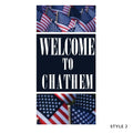 Welcome to Chatham with flags