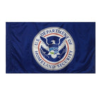 DHS flag with eagle emblem