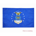 Embroidered Nylon Air Force DBL Flag