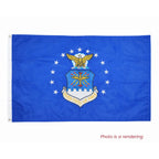 Embroidered Nylon Air Force DBL Flag