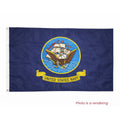 Embroidered Nylon Navy DBL Flag