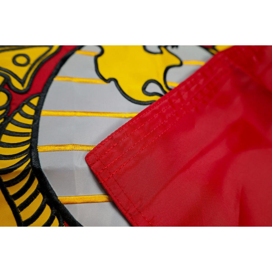 Nylon Embroidered USMC Flag