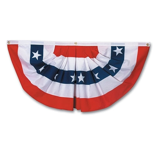 red white and blue bunting decorati