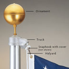 Fine-Line Aluminum Outdoor Flagpoles
