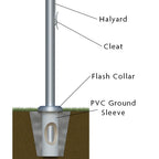 Fine-Line Aluminum Outdoor Flagpoles
