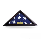flag in frame honoring soldier