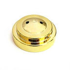 golden candle holder top view