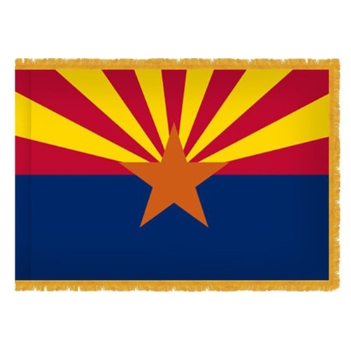 Arizona state flag with star