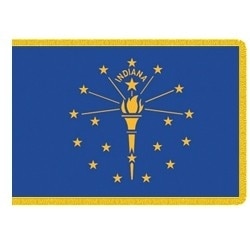 Indoor Indiana Flag