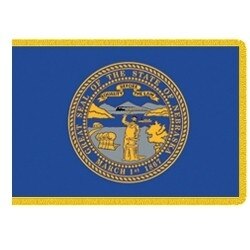 Nebraska state flag design emblem