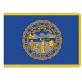 Nebraska state flag design emblem