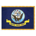 Indoor US Navy Flags