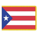 Puerto Rico flag with yellow border
